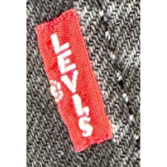 Levi's 502 Mens Jeans Premium Big E Denim Tapered Stretch Black Size 30x30 - Picture 11 of 16